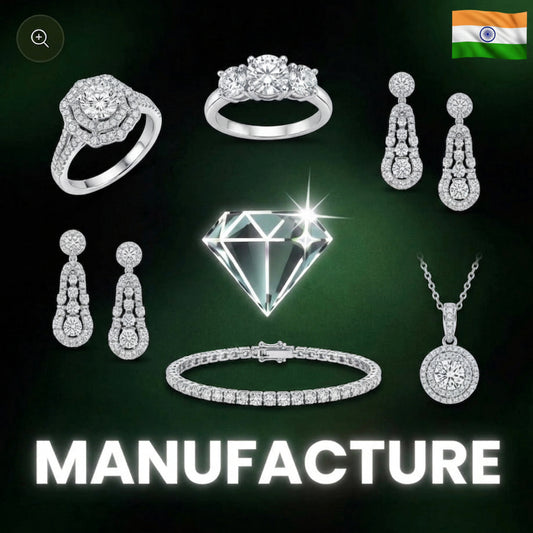 Premium Indian Mossainte Jewelry Supplier